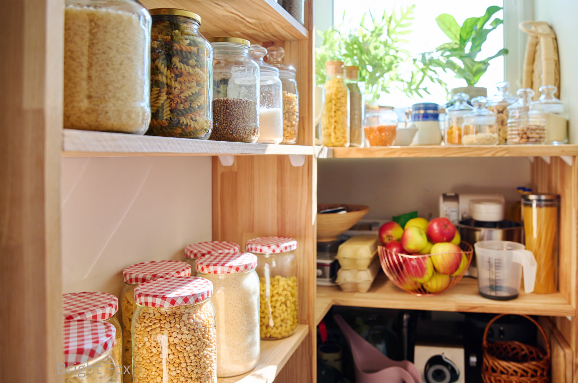 Beautifully organized pantry